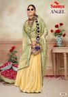 Angel By Saumya Chiffon Brasso Printed Party Wear Saree Wholesale Market In Surat
